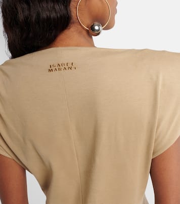 Vestido midi Nadela de jersey de algodón | Isabel Marant