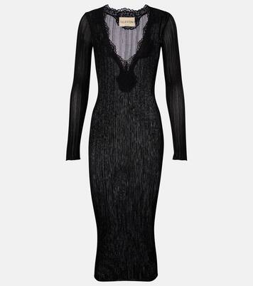 Ribbed-knit midi dress | Valentino