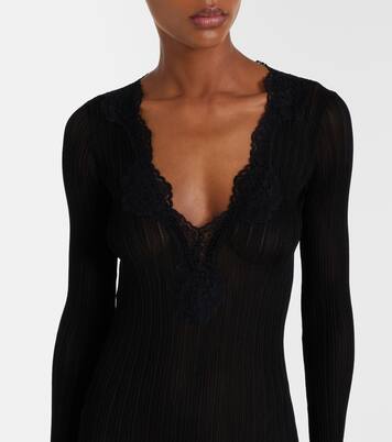 Ribbed-knit midi dress | Valentino