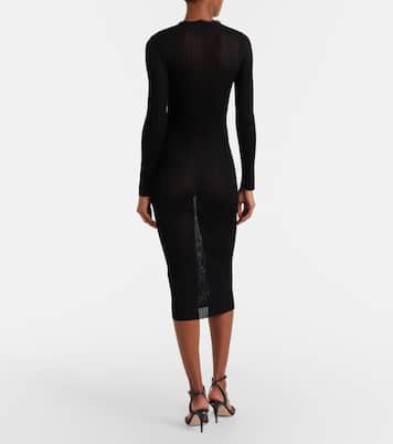 Ribbed-knit midi dress | Valentino