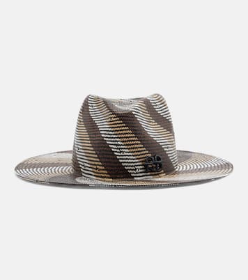 Striped straw fedora | Ruslan Baginskiy