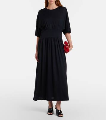 Cotton and silk midi dress | Toteme