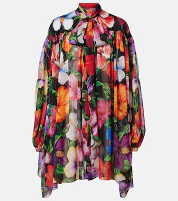 Floral silk chiffon blouse | Dolce&Gabbana