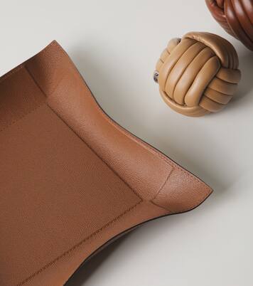 Jack Valet Large leather tray | Giobagnara