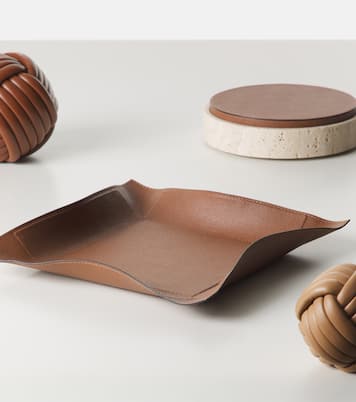 Jack Valet Large leather tray | Giobagnara