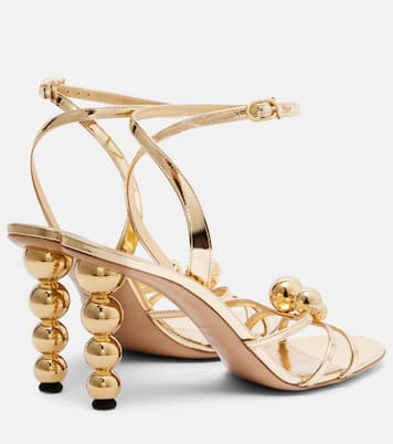 Karina metallic leather sandals | Ferragamo