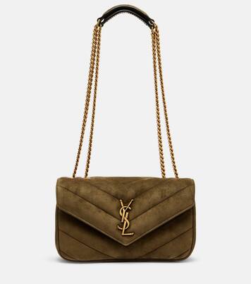 Loulou Small suede shoulder bag | Saint Laurent
