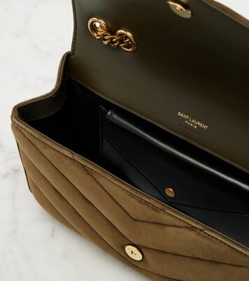 Loulou Small suede shoulder bag | Saint Laurent