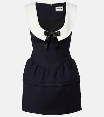 Bow-detail wool minidress | Shushu/Tong