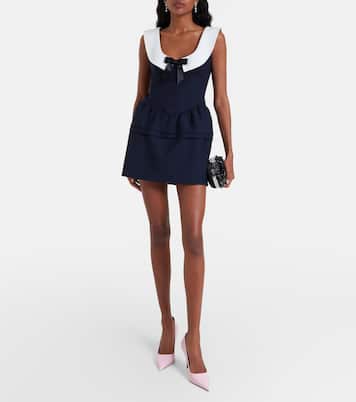 Bow-detail wool minidress | Shushu/Tong