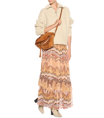 Bedruckter Rock aus Seidenkrepon | Chloé