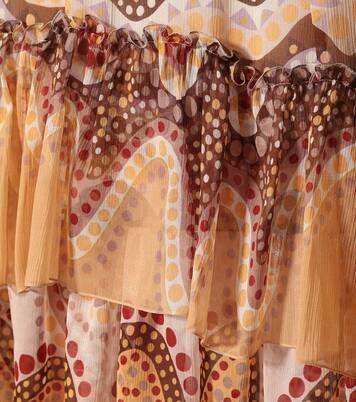 Bedruckter Rock aus Seidenkrepon | Chloé