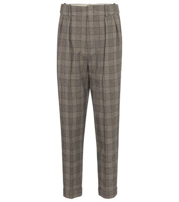 Karierte High-Rise-Hose Oceyo | Isabel Marant