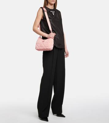 Schultertasche aus Shearling | Prada