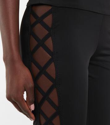 High-Rise Leggings mit Cut-outs | Norma Kamali