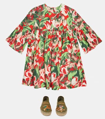 Robe en coton à fleurs | Kenzo Kids