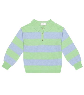Pepper striped cotton-blend sweater | Morley