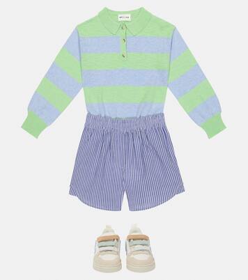 Pepper striped cotton-blend sweater | Morley