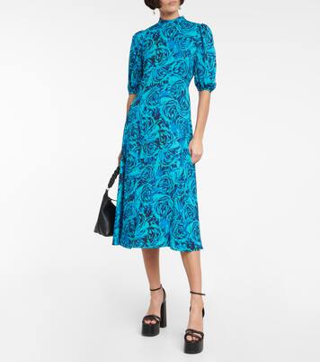 Robe midi Nella en crêpe | Diane von Furstenberg