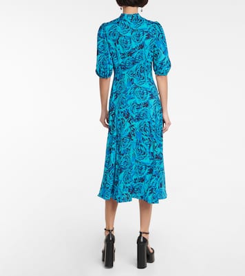 Robe midi Nella en crêpe | Diane von Furstenberg