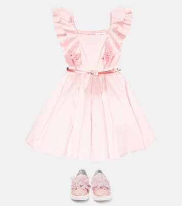 Belted faille dress | Monnalisa