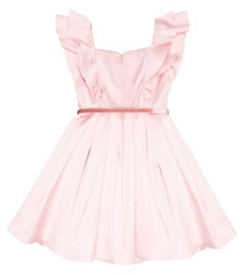 Belted faille dress | Monnalisa