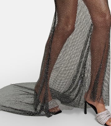 Falda largo de malla con cristales | Giuseppe di Morabito