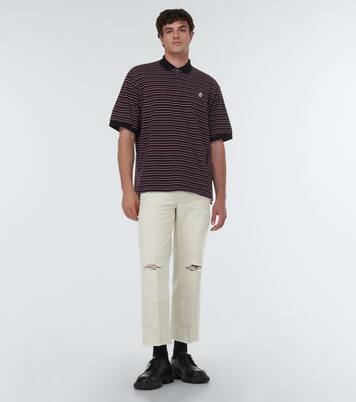 Striped cotton polo shirt | Undercover