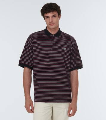 Striped cotton polo shirt | Undercover