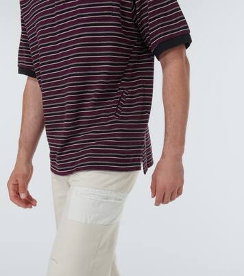 Striped cotton polo shirt | Undercover