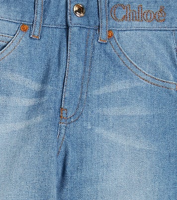 Paneled wide-leg jeans | Chloé Kids