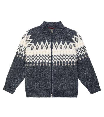 Fair Isle intarsia cardigan | Brunello Cucinelli Kids