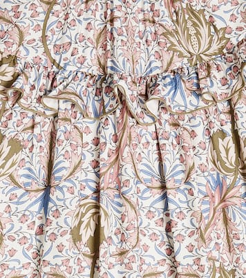 Floral ruffle-trimmed dress | Il Gufo