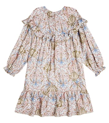 Floral ruffle-trimmed dress | Il Gufo