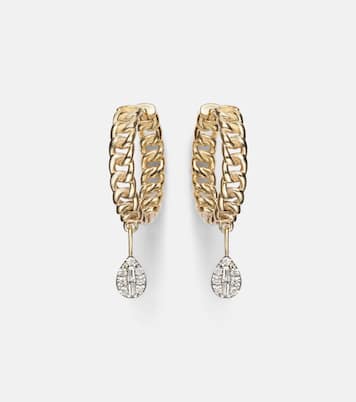 Ohrringe aus 10kt Gelbgold mit Diamanten | Stone and Strand