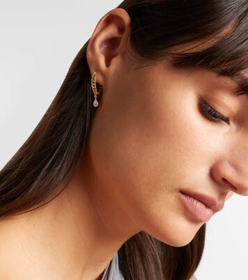 Ohrringe aus 10kt Gelbgold mit Diamanten | Stone and Strand