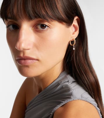 Ohrringe aus 10kt Gelbgold mit Diamanten | Stone and Strand