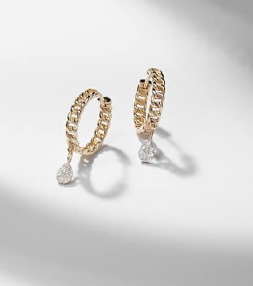 Ohrringe aus 10kt Gelbgold mit Diamanten | Stone and Strand