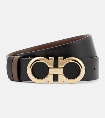 Gancini reversible leather belt | Ferragamo