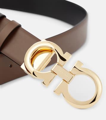 Gancini reversible leather belt | Ferragamo