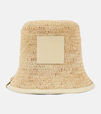 Le Bob Soli logo raffia bucket hat | Jacquemus