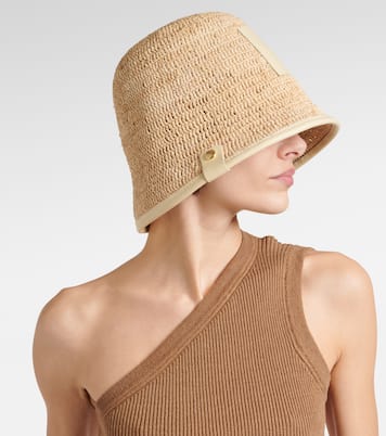 Le Bob Soli logo raffia bucket hat | Jacquemus
