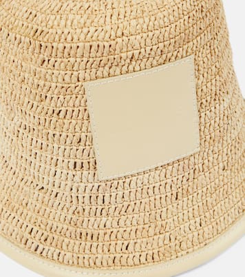 Le Bob Soli logo raffia bucket hat | Jacquemus