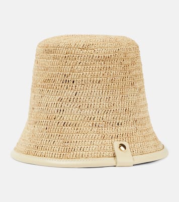 Le Bob Soli logo raffia bucket hat | Jacquemus