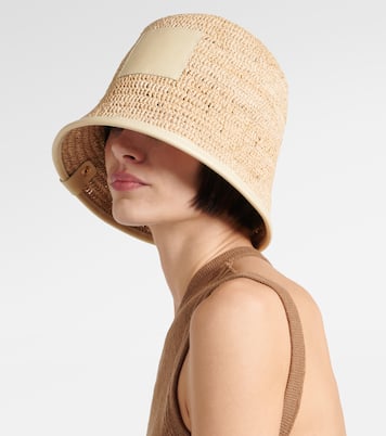Le Bob Soli logo raffia bucket hat | Jacquemus