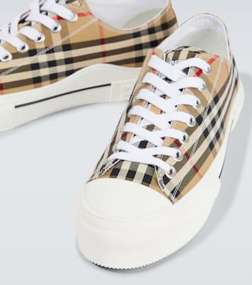 Burberry Check canvas sneakers | Burberry