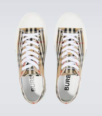 Burberry Check canvas sneakers | Burberry