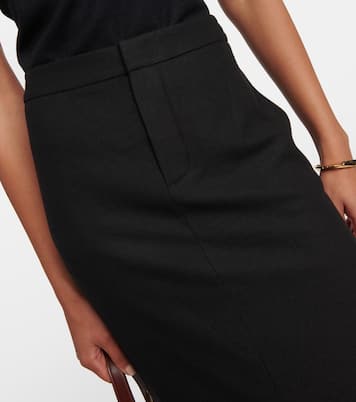 Falda larga de franela | Vince