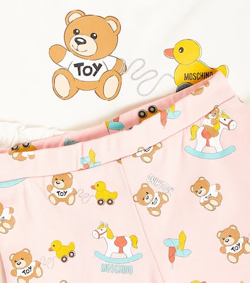 Baby printed jersey T-shirt and leggings set | Moschino Kids