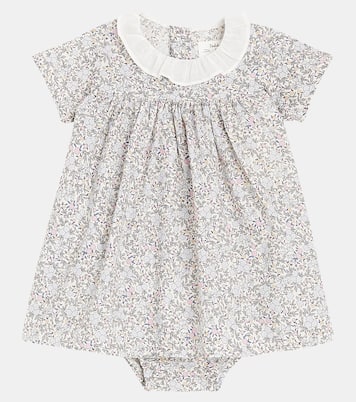 Bébé – Set robe et culotte bloomer en coton | Il Gufo